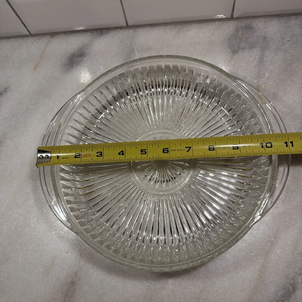 Vtg Anchor Hocking Queen Mary‎ Oven-Proof Pie/quiche Dish. 10